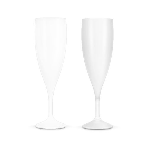 FLUTE A CHAMPAGNE PLASTIQUE REUTILISABLE 14 cl RAS BORD