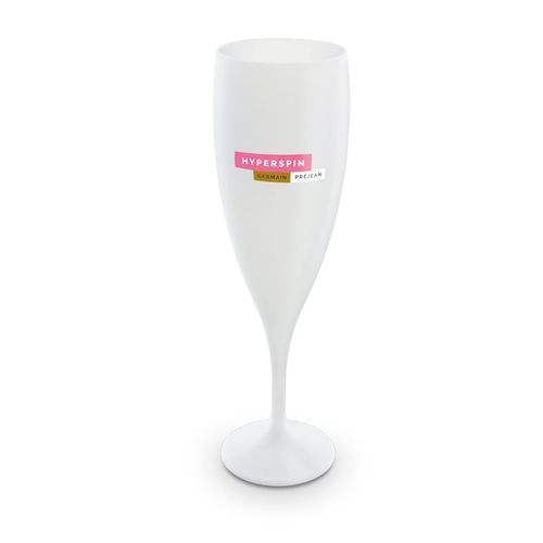 FLUTE A CHAMPAGNE PLASTIQUE REUTILISABLE 14 cl RAS BORD - 4