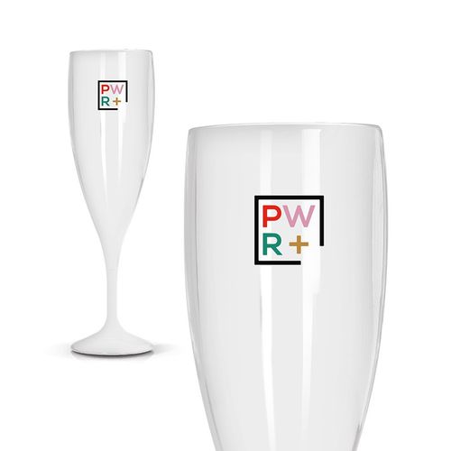 FLUTE A CHAMPAGNE EN PLASTIQUE REUTILISABLE TRITAN® 14 cl RAS BORD