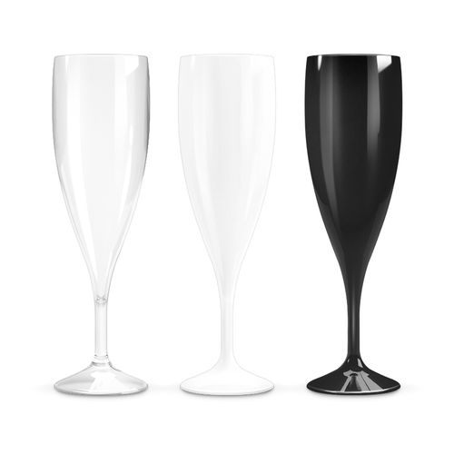 FLUTE A CHAMPAGNE EN PLASTIQUE REUTILISABLE TRITAN® 14 cl RAS BORD