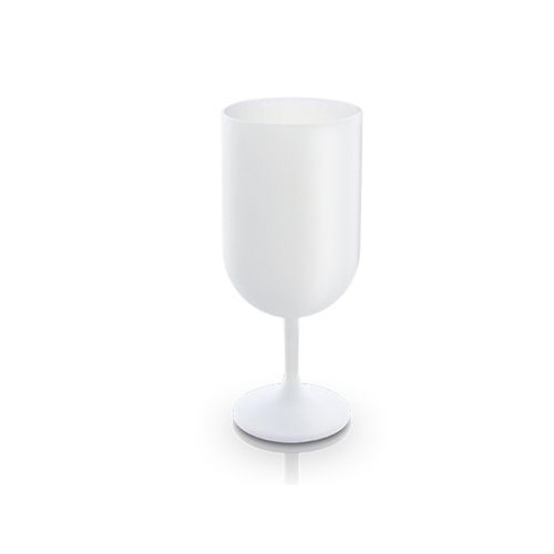 VERRE A PIED EN PLASTIQUE REUTILISABLE (PP) 18 cl RAS BORD