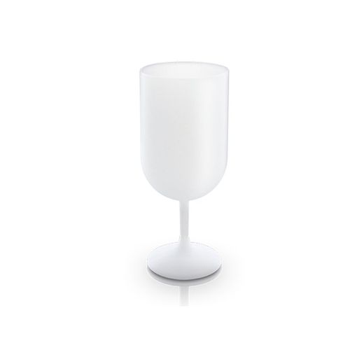 VERRE A PIED EN PLASTIQUE REUTILISABLE (PP) 18 cl RAS BORD