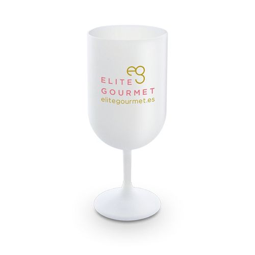 VERRE A PIED EN PLASTIQUE REUTILISABLE (PP) 18 cl RAS BORD