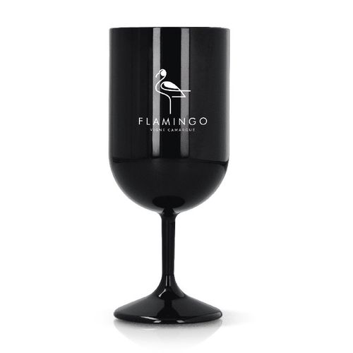 VERRE A PIED EN PLASTIQUE REUTILISABLE TRITAN 18 cl RAS BORD - 2