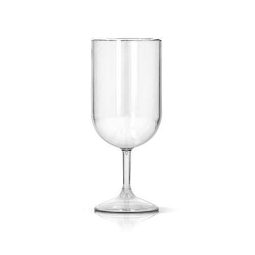 VERRE A PIED EN PLASTIQUE REUTILISABLE TRITAN 18 cl RAS BORD