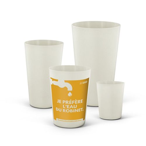 GOBELET REUTILISABLE  EN BIOCOMPOSITE 22 cl RAS BORD - 3