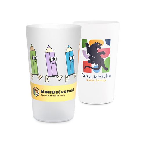 GOBELET PLASTIQUE REUTILISABLE 30 cl RAS BORD - 3