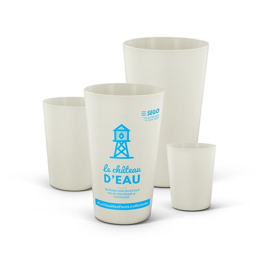 GOBELET REUTILISABLE EN BIOCOMPOSITE 30 cl RAS BORD - 3