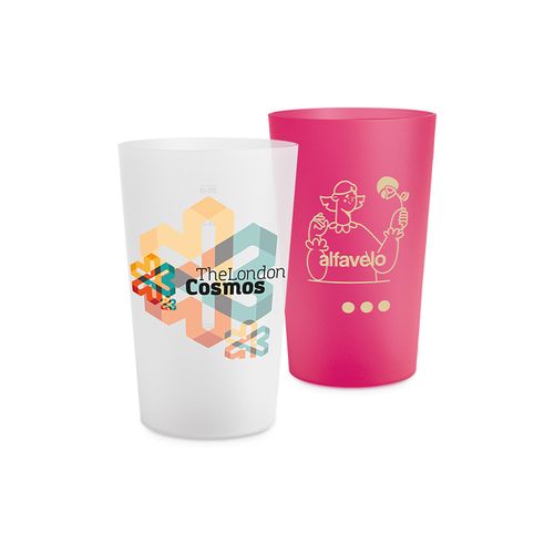 GOBELET PLASTIQUE REUTILISABLE 39 cl RAS BORD - 4