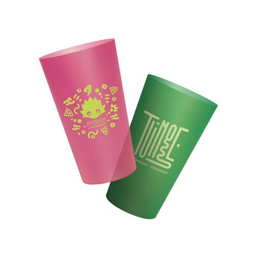 GOBELET PLASTIQUE REUTILISABLE 60 cl RAS BORD - 5