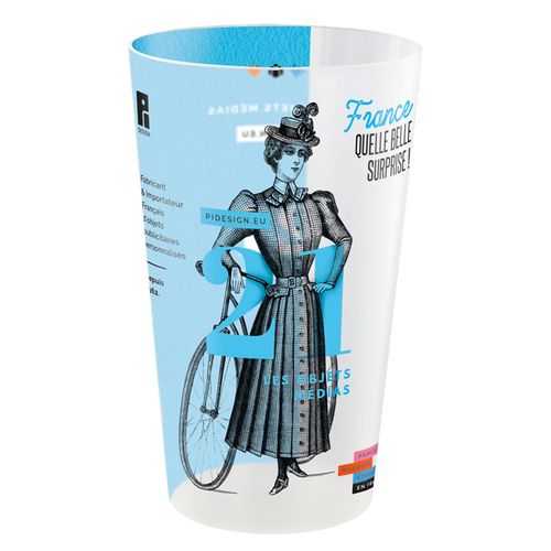 GOBELET PLASTIQUE REUTILISABLE 60 cl  RAS BORD (IML) - 3