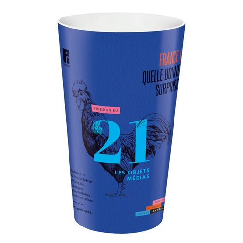 GOBELET PLASTIQUE REUTILISABLE 60 cl  RAS BORD (IML) - 4