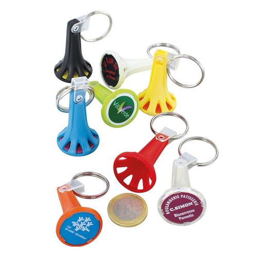 PORTE CLES PORTE JETON AVEC JETON (anneau 25 mm) - 3