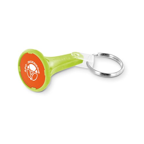 PORTE CLES PORTE JETON AVEC JETON (anneau 25 mm)