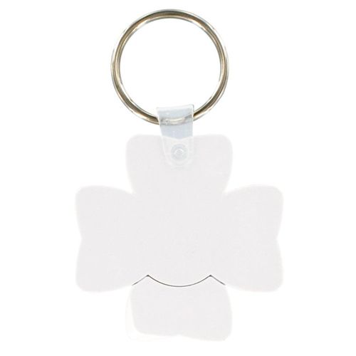 PORTE-CLES JETON TREFLE (anneau 25 mm) - 4