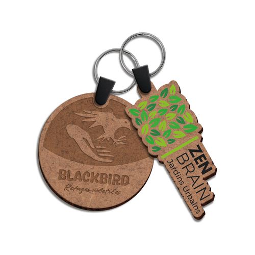 PORTE CLE SUR-MESURE MDF EP.3 mm MAXI 40 cm2 - 3