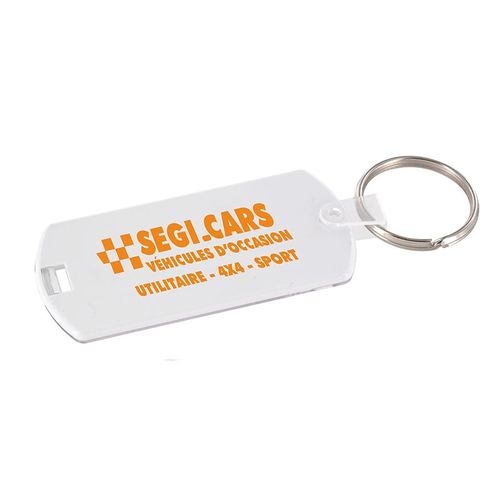 PORTE CLES PORTE ETIQUETTE (anneau 25 mm) - 2