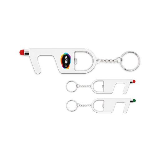PORTE-CLES 3 EN 1 SANS CONTACT ANTIBACTERIEN - 1