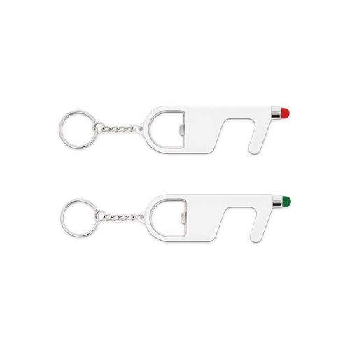 PORTE-CLES 3 EN 1 SANS CONTACT ANTIBACTERIEN