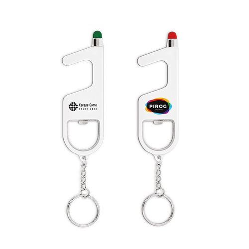 PORTE-CLES 3 EN 1 SANS CONTACT ANTIBACTERIEN