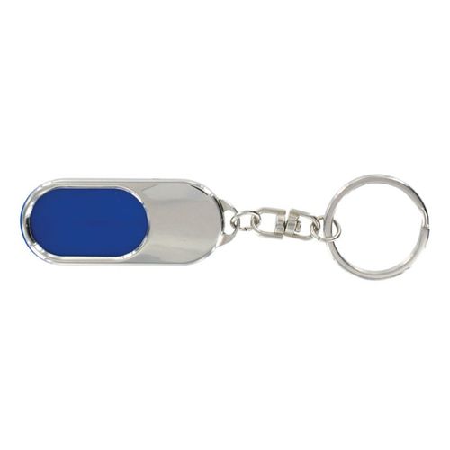 PORTE-CLES METAL + INSERT PLASTIQUE