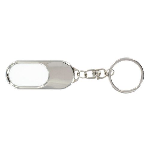 PORTE-CLES METAL + INSERT PLASTIQUE EN BOITE INDIVIDUELLE