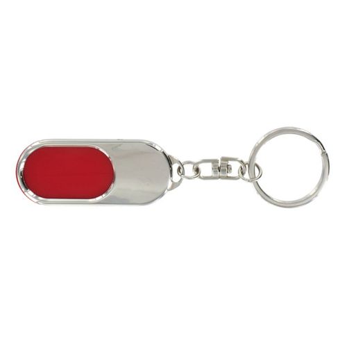 PORTE-CLES METAL + INSERT PLASTIQUE EN BOITE INDIVIDUELLE