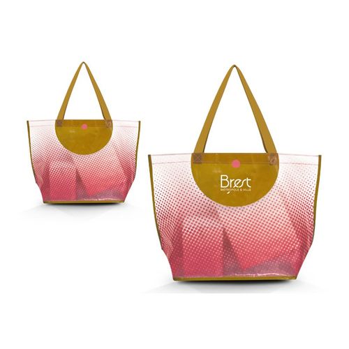 SAC SHOPPING EN POLYETHYLENE TISSE LAMINE - 3