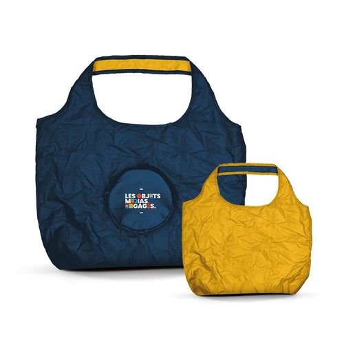 SAC SHOPPING PLIABLE REVERSIBLE BICOLORE EN rPET 20 l