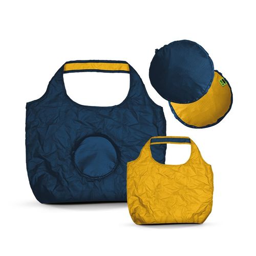 SAC SHOPPING PLIABLE REVERSIBLE BICOLORE EN rPET 20 l