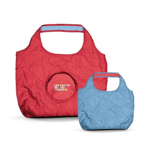 SAC SHOPPING PLIABLE REVERSIBLE BICOLORE EN rPET 20 l