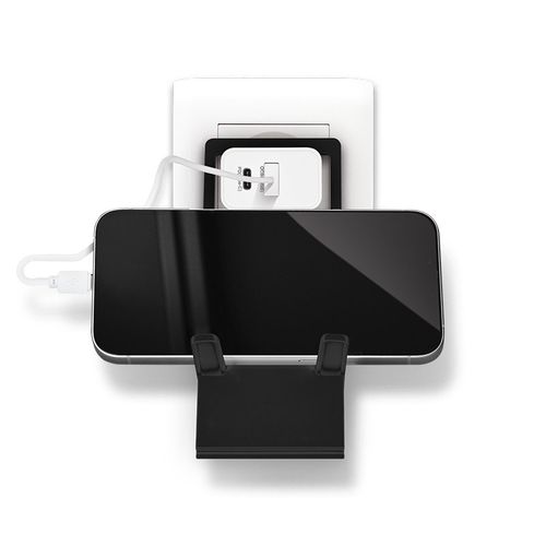 SUPPORT TELEPHONE REPLIABLE EXTRA-PLAT EN MATIERE RECYCLEE