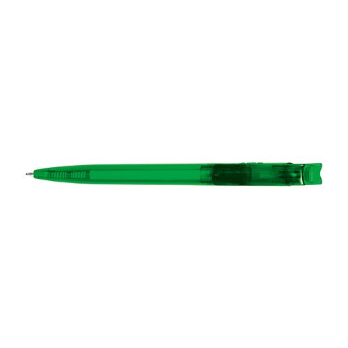 STYLO BILLE BLEUE CORPS ET CLIP PLASTIQUE EN MATIERE RECYCLEE rPET