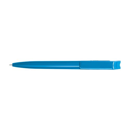 STYLO BILLE BLEUE CORPS ET CLIP PLASTIQUE EN MATIERE RECYCLEE rPET