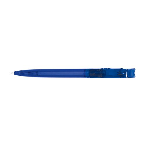 STYLO BILLE BLEUE CORPS ET CLIP PLASTIQUE EN MATIERE RECYCLEE rPET