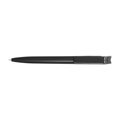 STYLO BILLE BLEUE CORPS ET CLIP PLASTIQUE EN MATIERE RECYCLEE rPET