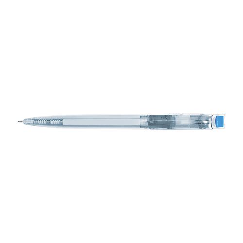 STYLO BILLE BLEUE CORPS ET CLIP PLASTIQUE EN MATIERE RECYCLEE rPET