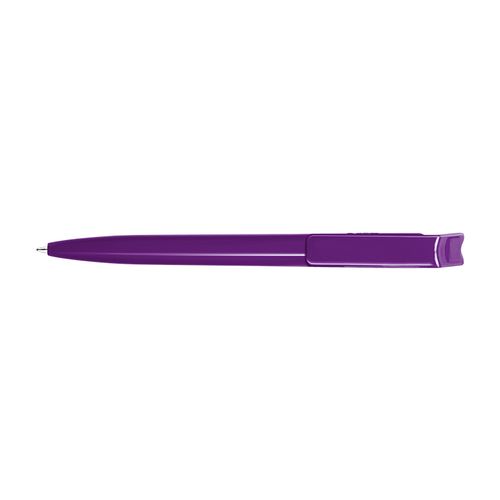 STYLO BILLE BLEUE CORPS ET CLIP PLASTIQUE EN MATIERE RECYCLEE rPET