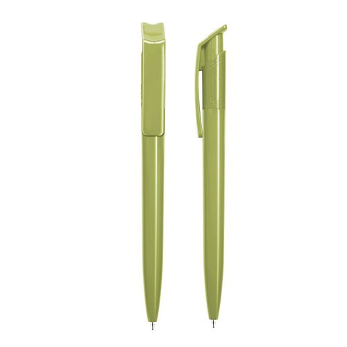 STYLO BILLE BLEUE CORPS ET CLIP PLASTIQUE EN MATIERE RECYCLEE rPET