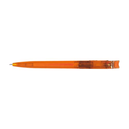 STYLO BILLE BLEUE CORPS ET CLIP PLASTIQUE EN MATIERE RECYCLEE rPET