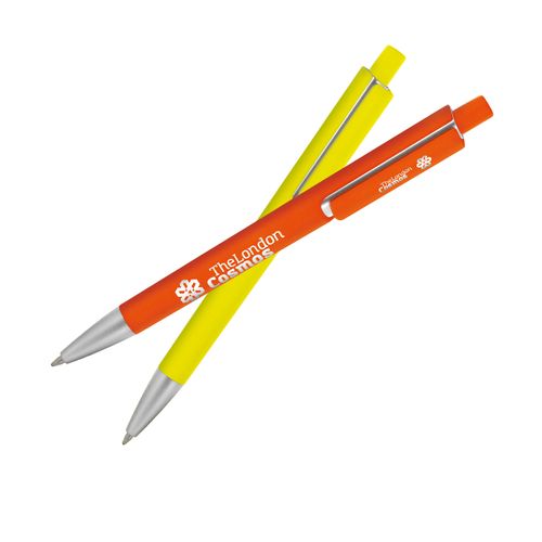 STYLO BILLE ECRITURE NOIRE CORPS ET CLIP PLASTIQUE