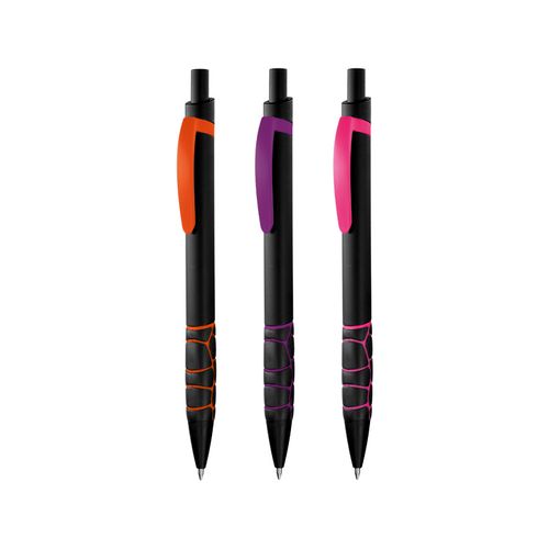 STYLO BILLE ECRITURE NOIRE CORPS ET CLIP PLASTIQUE - 2