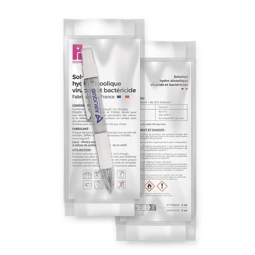 STYLO BILLE AVEC VAPORISATEUR 4 ml SOLUTION HYDROALCOOLIQUE