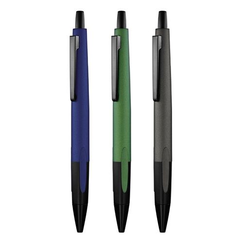 STYLO BILLE ECRITURE BLEU CORPS ET CLIP METAL - 2