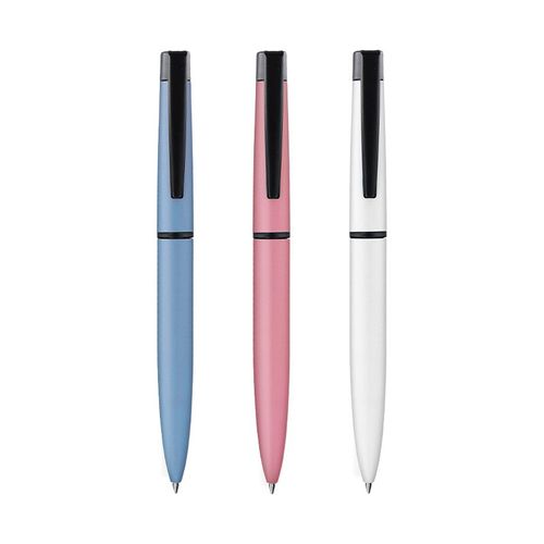 STYLO BILLE ECRITURE BLEU CORPS ET CLIP METAL - 2