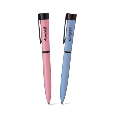 STYLO BILLE ECRITURE BLEU CORPS ET CLIP METAL - 3