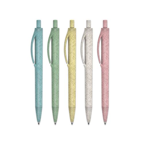 STYLO BILLE ECRITURE BLEUE CORPS ET CLIP PLASTIQUE BIO-SOURCE - 2