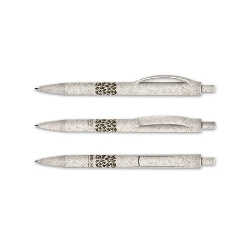 STYLO BILLE ECRITURE BLEUE CORPS ET CLIP PLASTIQUE BIO-SOURCE - 3