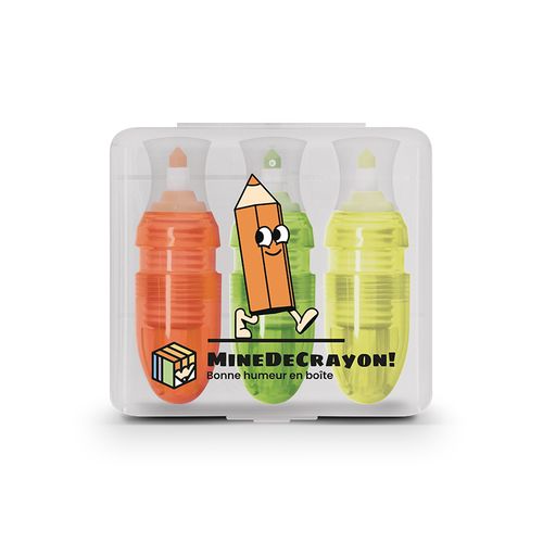 BOITE DE 3 SURLIGNEURS - 3