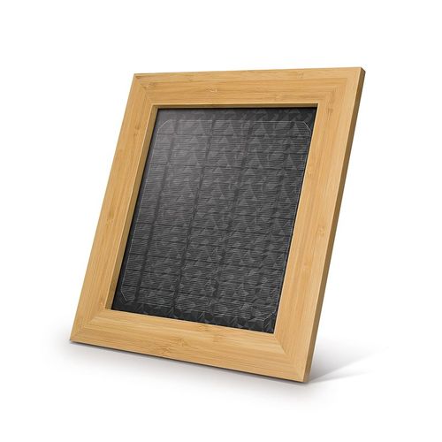 CADRE SOLAIRE EN BAMBOU AVEC CHARGEUR